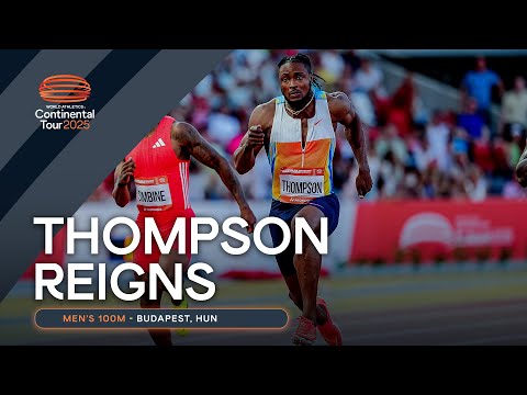 Kishane Thompson glides to 9.95 in Budapest 🚂 | Continental Tour Gold 2025