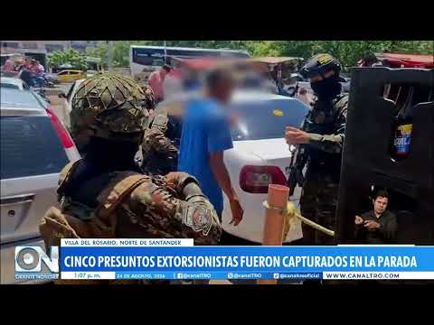 Capturan a cinco presuntos integrantes del Tren de Aragua en Villa del Rosario