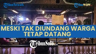 Meski Tak Diundang Warga Tetap Datangi Lokasi Pernikahan Kaesang-Erina, Rela Tonton di Layar Tancap