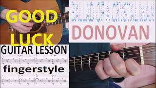 BALLAD OF A CRYSTAL MAN - DONOVAN fingerstyle GUITAR LESSON