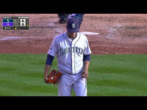 SEA@COL: Miranda schlägt Anderson mit Schwung aus