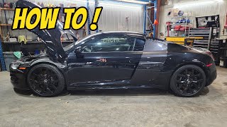 HOW TO: Remove Audi R8 Instrument Cluster!