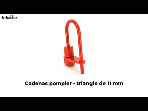Cadenas pompier à triangle en acier - anse inox COUILLET