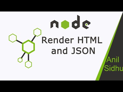 Node Js Tutorial 20 Render Html And Json
