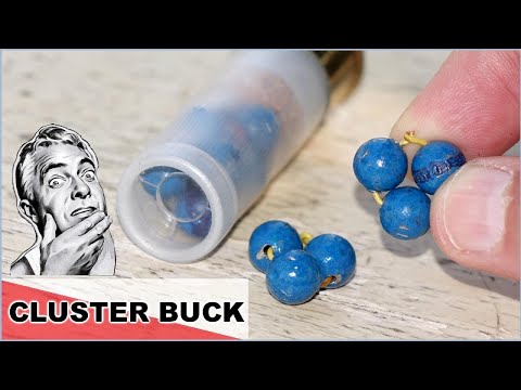 12ga. CLUSTER BUCK - Unusual Defense Round Concept