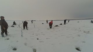 Зимняя рыбалка на реке кама