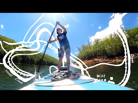 Paddling across Fontana Lake to the abandoned town of Proctor in the Great Smoky Mountains