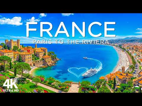 FRANCE 4K DRONE FOOTAGE | From Paris to the Riviera in Cinematic Light UHD