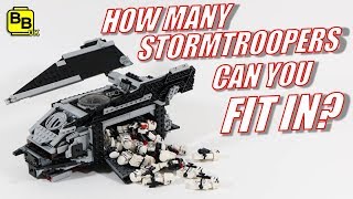 HOW MANY STORMTROOPERS CAN YOU FIT IN THE LEGO REAPER DROPSHIP? by BrickBros UK