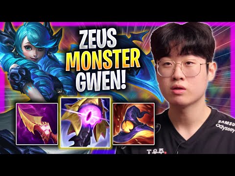 ZEUS IS A MONSTER WITH GWEN! - T1 Zeus Plays Gwen TOP vs K'sante! | Season 2023