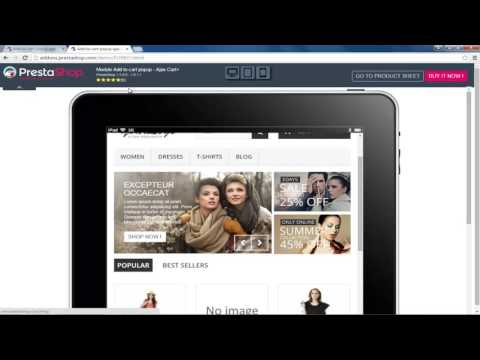 Prestashop Add to cart popup module (Mobile and Tablet view)