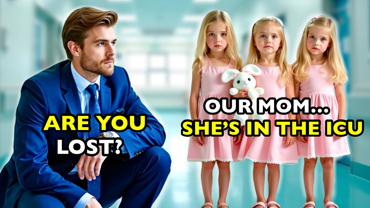 Millionaire CEO came to the hospital on business…until he saw triplets crying outside a patient room