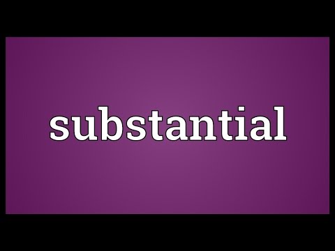 Substantial Meaning
