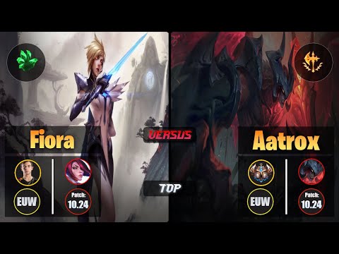 Caps FIORA (Top) [Grasp of the Undying] VS AATROX - Challenger EUW Patch 10.24