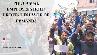 PHE casual employees hold protest in favor of demands