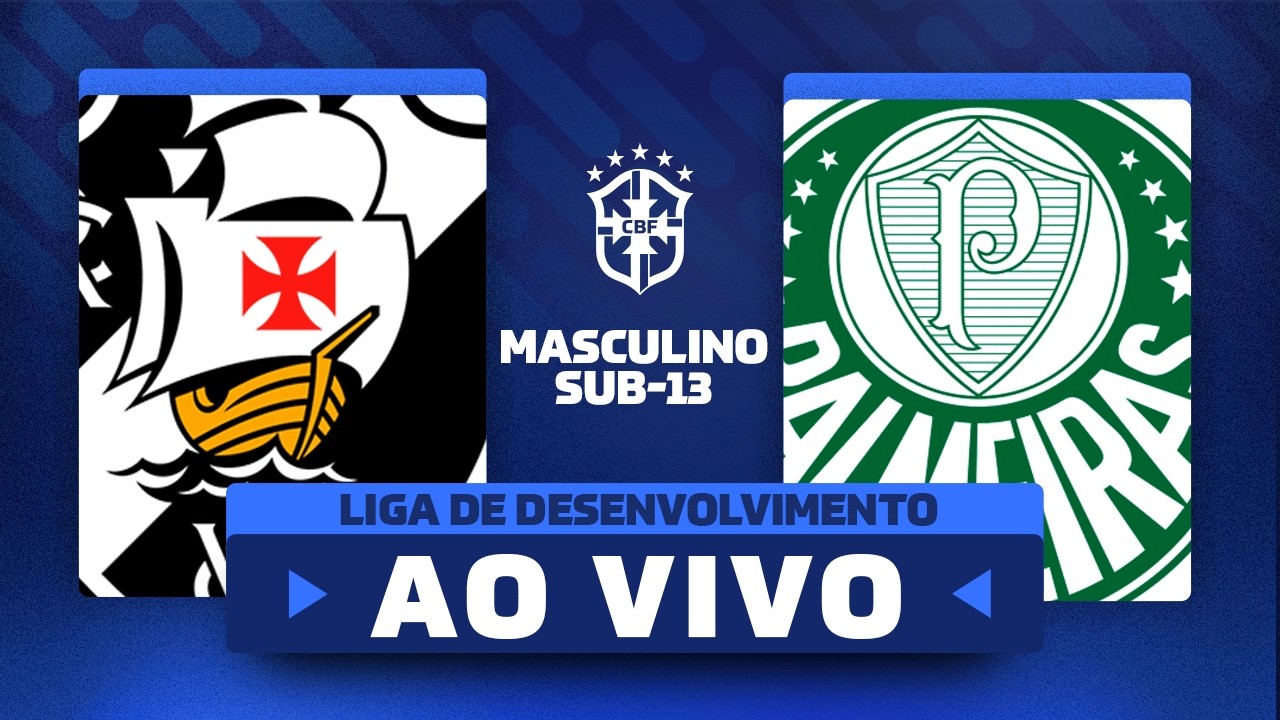 JOGO COMPLETO: VASCO x PALMEIRAS | LIGA DE DESENVOLVIMENTO MASCULINA SUB-13