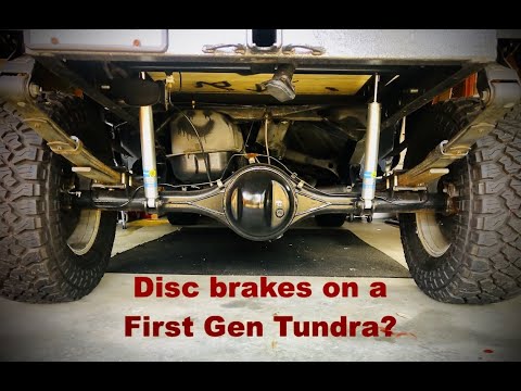 Toyota 10.5 rear axle in a First Gen Tundra. Massive upgrade!