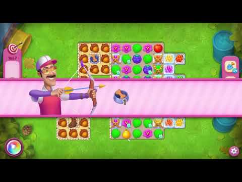 🎯 Gardenscapes 1667 One Shot Level - 12 moves + 💥💥🧨💣