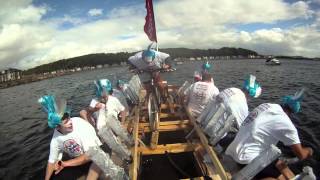 preview picture of video 'Dales Cycles at Cumbrae Sail and Oar Millport Raft Race'