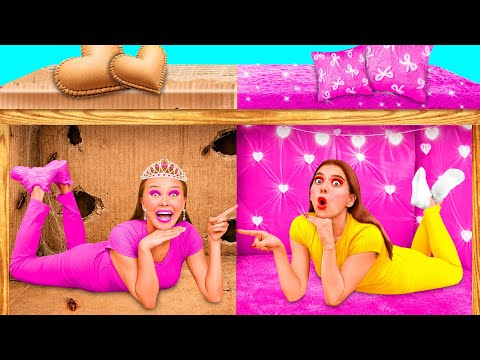 Secret Rooms Under The Bed | Rich VS Broke Funny Situations by BaRaDa Gold Challenge