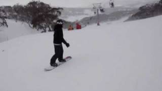 preview picture of video 'Sam Snowboarding at Perisher'