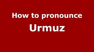 How to pronounce Urmuz