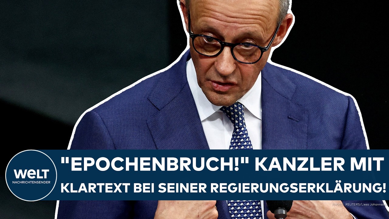 MERZ: Regierungserklärung! "Wir erleben eine tiefe Erschütterung der internationalen Ordnung!"