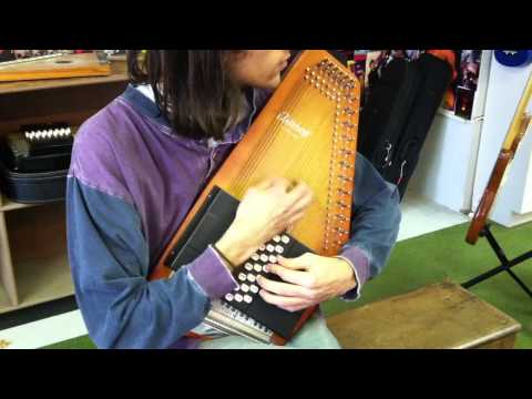 Oscar Schmidt OS-21C/R Autoharp with hard case