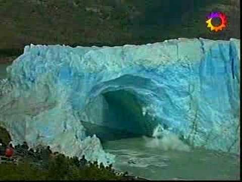 Melting Glaciers - Ice Breaking off