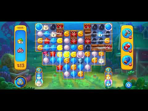 Fishdom level 9904 no boosters フィッシュダム ノーマル