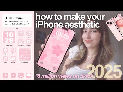 how to make your iPhone aesthetic 2025 *customization*📱app icons, widgets, dynamic island & more