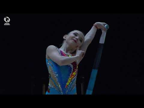 Stiliana NIKOLOVA (BUL) - 2023 Rhythmic European bronze medallist, ribbon