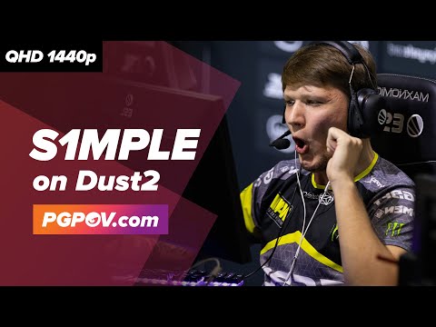 [CSGO POV] s1mple (Natus Vincere) vs TYLOO / 24-9 / Dust2 // Player Settings in desc.
