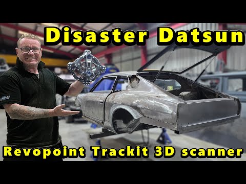 Scanning the Disaster Datsun with the Revopoint Trackit 3d scanner
