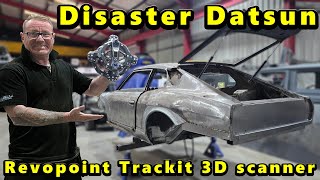 Scanning the Disaster Datsun with the Revopoint Trackit 3d scanner