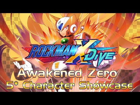 Mega Man X DiVE - Awakened Zero (5 Star) Showcase: Gameplay, Skills, Art, & 3D Model