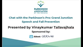 Speech and Fall Prevention - Dr. Vinaykumar Sonny Tallavajhala