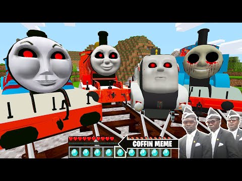 Return of THOMAS THE TANK ENGINE.EXE and FRIENDS James and Gordon in Minecraft - Coffin Meme