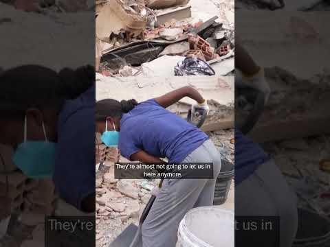 ‘We don’t have a choice’: Venezuelan pleads for heavy machinery to help find those in rubble