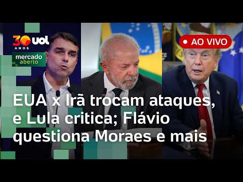 Trump ataca Irã e Lula critica; Flávio questiona Moraes após suspensão de visitas a Bolsonaro e +