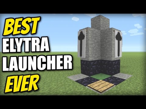 BEST ELYTRA LAUNCHER EVER 🚀 Minecraft Tutorial [Sky Limit=0 seconds]