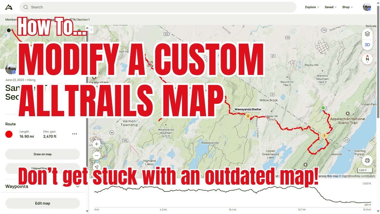 How To Modify a Custom AllTrails Map