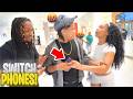 Making Couples Switch Phones 56 NYC LOYALTY TEST