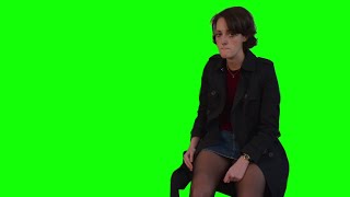 Fleabag dramatic hungover green screen