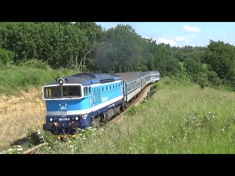 "Bombarďák" 754 016 R666 Kralice nad Oslavou 12.6.2020, autor: Martin Benáček