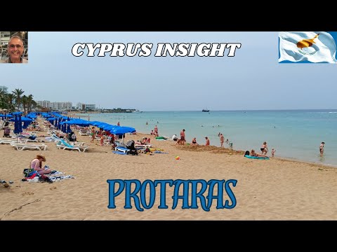 Protaras Beach Cyprus In June - A Relaxing Walk.