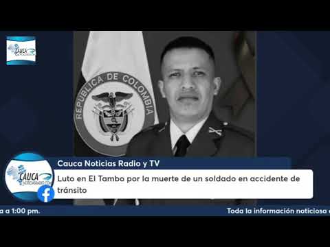 Luto en El Tambo por la muerte de un soldado en accidente de tránsito