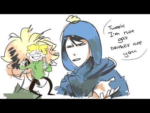 Tweek x Craig x Kenny he broke my heart meme