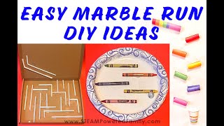 Easy Marble Run Ideas for a DIY STEM Project