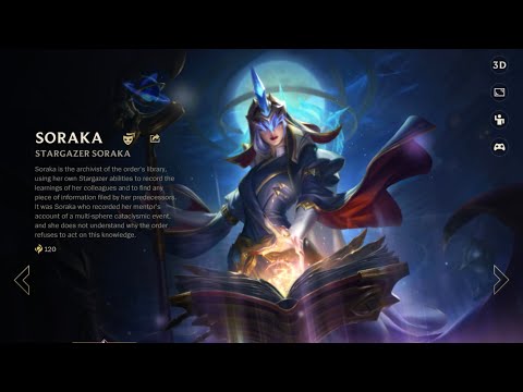 SORAKA - STARGAZER SORAKA Skin Gameplay, SP ROLE, RANK MODE Gameplay, League of Legends Wild Rift